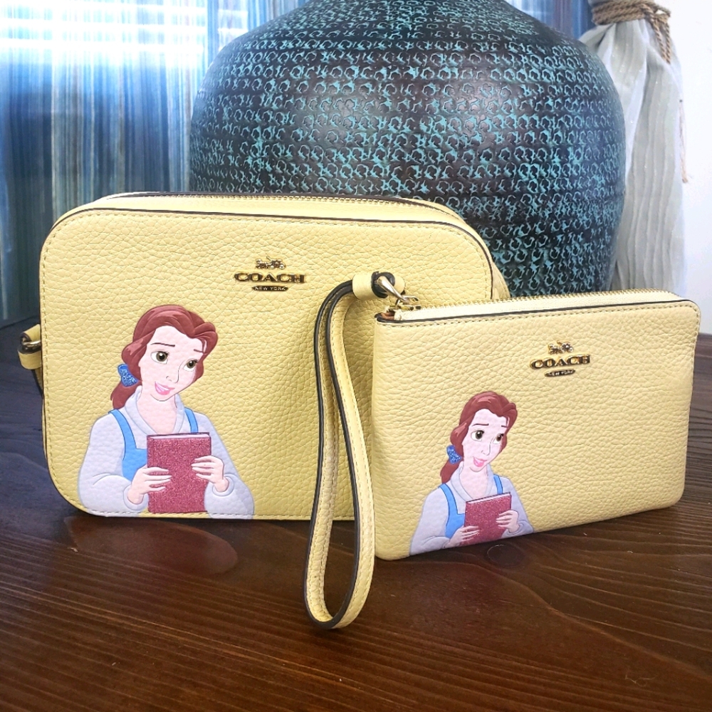 Coach Disney Belle Purse Wristlet Set